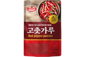 DELIEF Red Pepper Chilli Powder - Gochugaru Flakes, Authentic Medium Grind for Kimchi & Spicy Dishes, 16.01oz (454g)