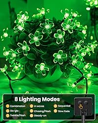 Brightown 60 LED Flower Solar Lights String Outdoor