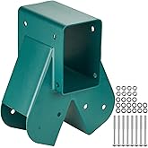 VEVOR A-Frame Middle Swing Set Brackets, Heavy Duty Carbon Steel Swing Set Hardware with Mounting Hardware, DIY Swing Set Bracket Swing Set Kit for 4x4 Legs & 4x6 Beam, Green