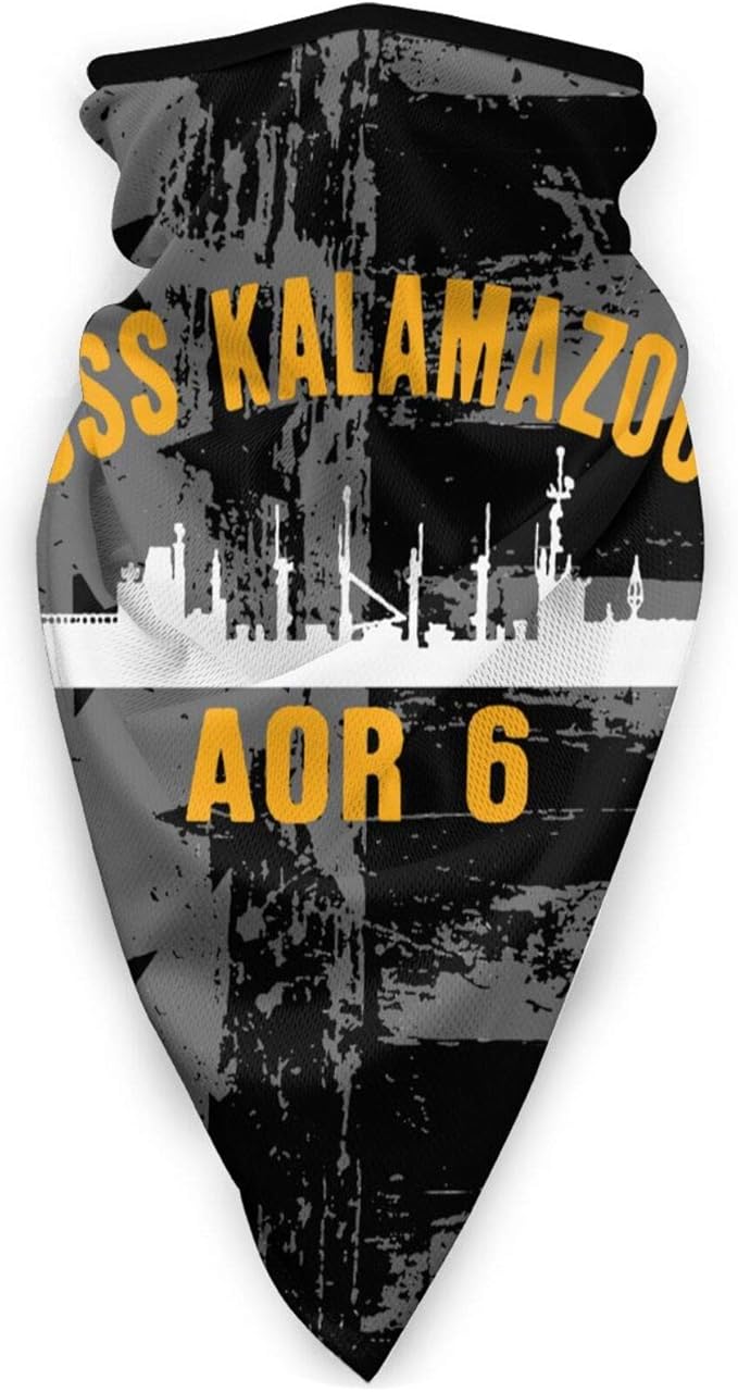 USS Kalamazoo Aor 6 - Máscara deportiva resistente al viento, bufanda