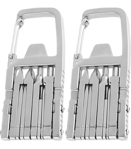 Jawbreaker Mini Multi Tool - 12-in-1 Foldable Self Defense Tool With Carabiner