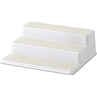 Copco Basics 3-Tier Spice Pantry Kitchen Cabinet Organizer, 10-Inch, Cream