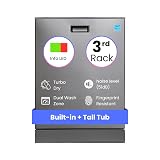 Equator 24″ Built-In Dishwasher with 3rd Rack – Top Control, 15 Place Settings, 8 Wash Cycles, Energy Star, Quiet 51 dB in Silver