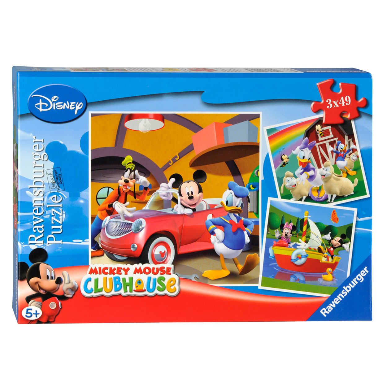 Mickey Mouse Clubhouse Jigsaw Puzzles 3 X 49 Pieces Amazon.co.uk Toys