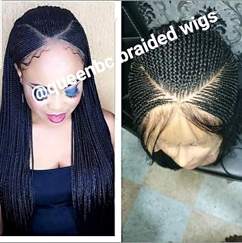 Amazon Com Braided Wig V Cut Cornrow Beauty