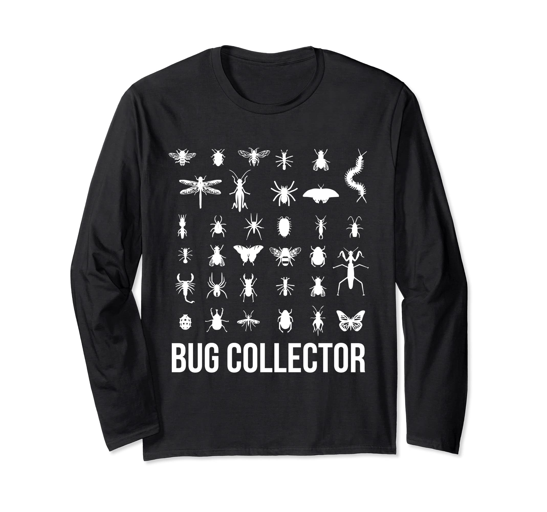 Funny Entomology Bug Collector Beetle Collection Insects Long Sleeve T-Shirt