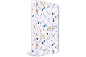 LILLIBEARAS Premium Foam Mini Crib Mattress 38“ x 24” x 4”, Dual Sided with Soft Breathable Fabric, Noiseless and Odorless, Comfortable and Firm, Fits Most Mini Cribs (Does Not Fit Playard or Standard Crib)
