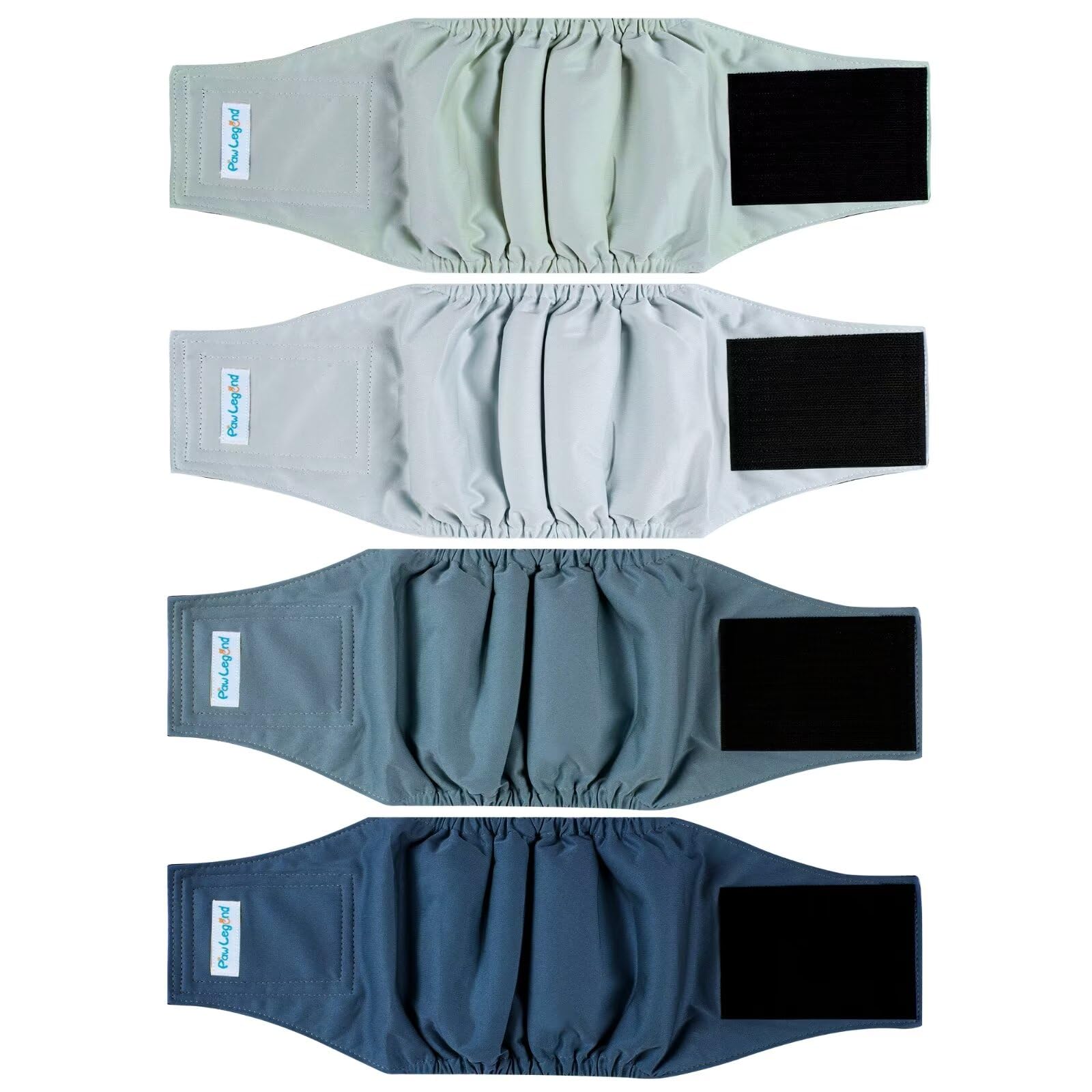 Photo 1 of Paw Legend Washable Dogs Diapers Male Dog Belly Bands for Male Dogs Diapers Reusable Puppy & Doggie Diapers Male (4 Pack, Large)