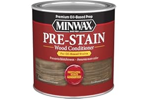 1/2 pt Minwax 13407 Clear Pre-Stain Wood Conditioner, 1/2 Pint