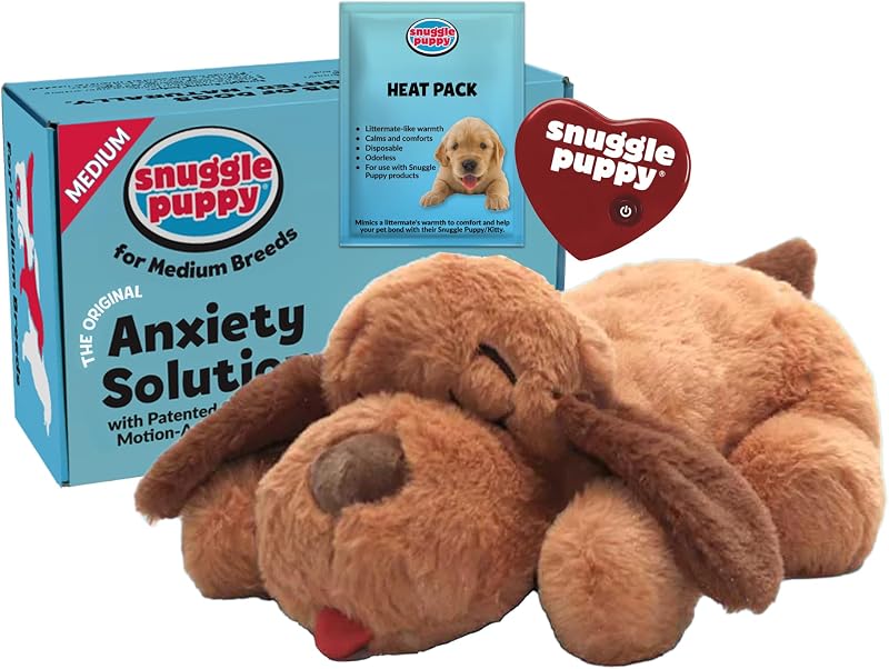 Snuggle Puppy Original Heartbeat Dog Toy Calming Anxiety Relief