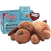 Snuggle Puppy Heartbeat Toy, Calming Comfort, Medium Breeds - Biscuit | Calming heartbeat toy, crate training comfort, heat pack, new puppy essentials, first nights, sleep, medium breeds 25-70 lbs