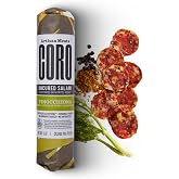 Coro Uncured Finocchiona Salami Stick Gift, 5oz | Fennel &amp; Black Pepper | Hard Salami Charcuterie Meat | Perfect for Charcuterie Boards, Snacking &amp; Gifts | All Natural, Gluten-Free, No Added Nitrates