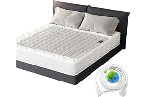 XINHUSU Grounding Mat Cotton Grounded Pad Silver Fiber Earth Connected Mat for Bed (35"x 50",Beige) Improves Sleep, Promotes Circulation