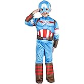 Jazwares Marvel Youth Captain America Costume Steve Rogers Superhero Halloween Costume