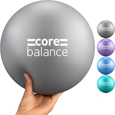 Core Balance Soft Pilates Ball Anti Burst 23cm Inflation Tube Small 9 Inch