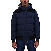 Nautica Men's Lightweight Mix Media Bomber Jacket – Mechanical Stretch Water-Resistant Coat