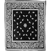 Home Decor Throw Blanket, Black Paisley Bandana Warm Soft Cozy Flannel Bed Blankets for Bed, Couch, Sofa and Chair, All Seasons Suitable, 80x60 inches