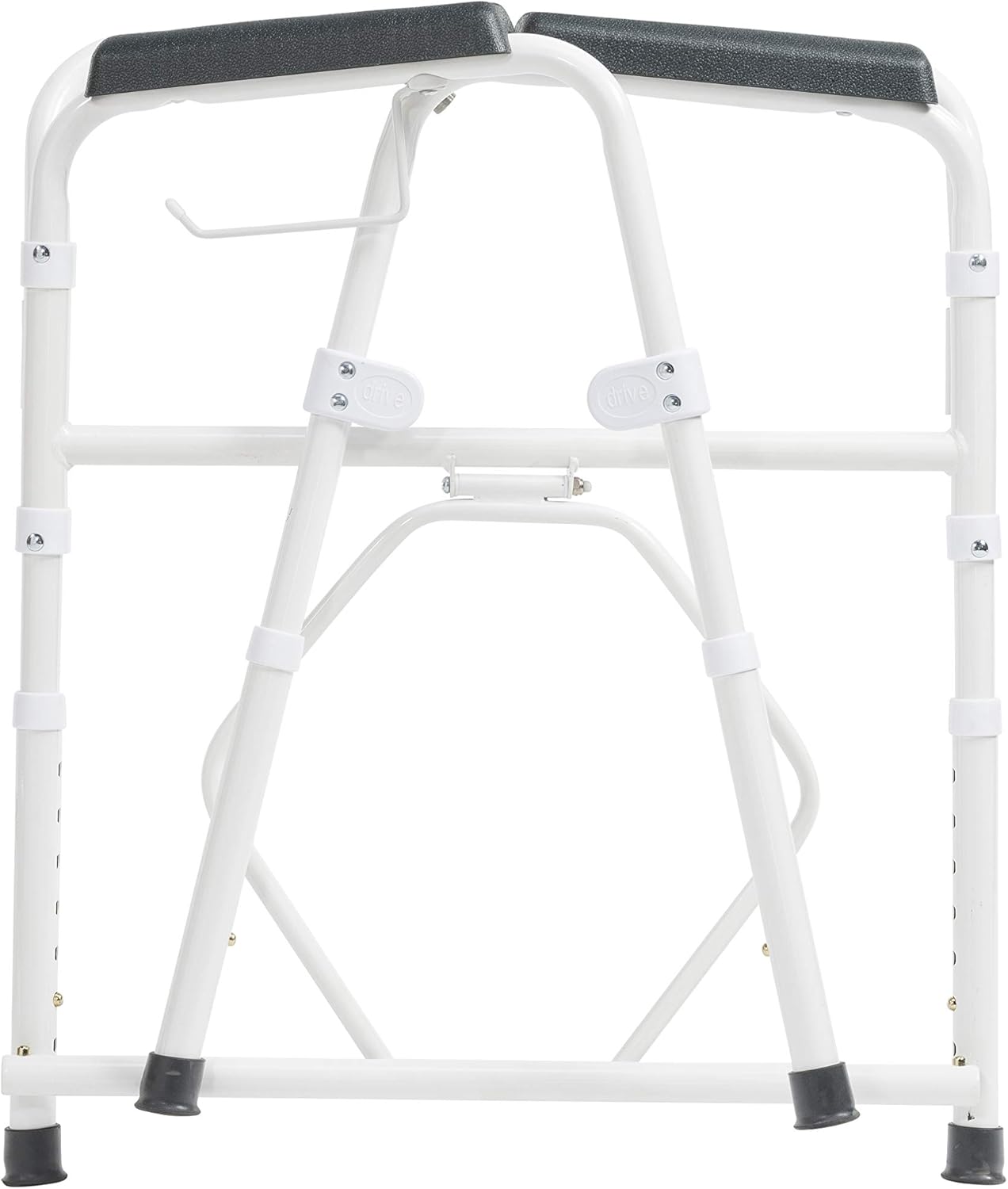 Drive Medical Steel Folding Bedside Commode, Grey, Bariatric: Health & Personal Care