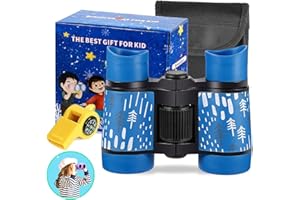 ARTOMIDE Kid Binoculars High Resolution Best Gifts for 3-12 Years Boys Girls Optics Shockproof Mini Compact Binocuolar Toys Folding Small Telescope for Bird Watching Camping Outdoor Play