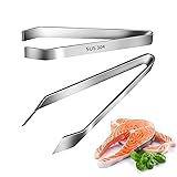 Fish Bone Tweezers, 2PCS Heavy-Duty Stainless Steel