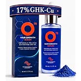 O78 GHK-CU Peptide Hair Growth Serum for Hair Density, Lightweight Multi-Peptide Scalp Serum with Copper Peptides for Fuller Hair, Scalp Barrier, Metabolic Follicle Activation | Women and Men, 50ml