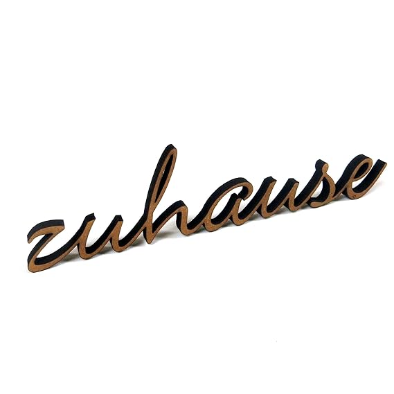 NOGALLERY 3D Schriftzug, Holz, Natur