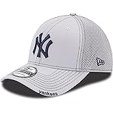 New Era Unisex-Adult MLB 39Thirty Gray Team Color Neo Primary Logo Stretch Fit Flex Baseball Cap Hat