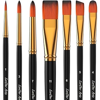 LorDac Arts Artist Brushes for Painting with Acrylic