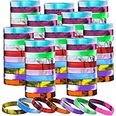 100 Pieces Silicone Bracelets Silicone Wristbands Colored Rubber Bracelets Solid Blank Bracelet Sports Bands Plain Silicone Stretch Wristbands for Adults Teen Sports Party Favors (Rich Colors)
