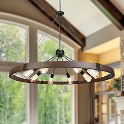 Klgxnrd 38.2'' Large Farmhouse Wagon Wheel