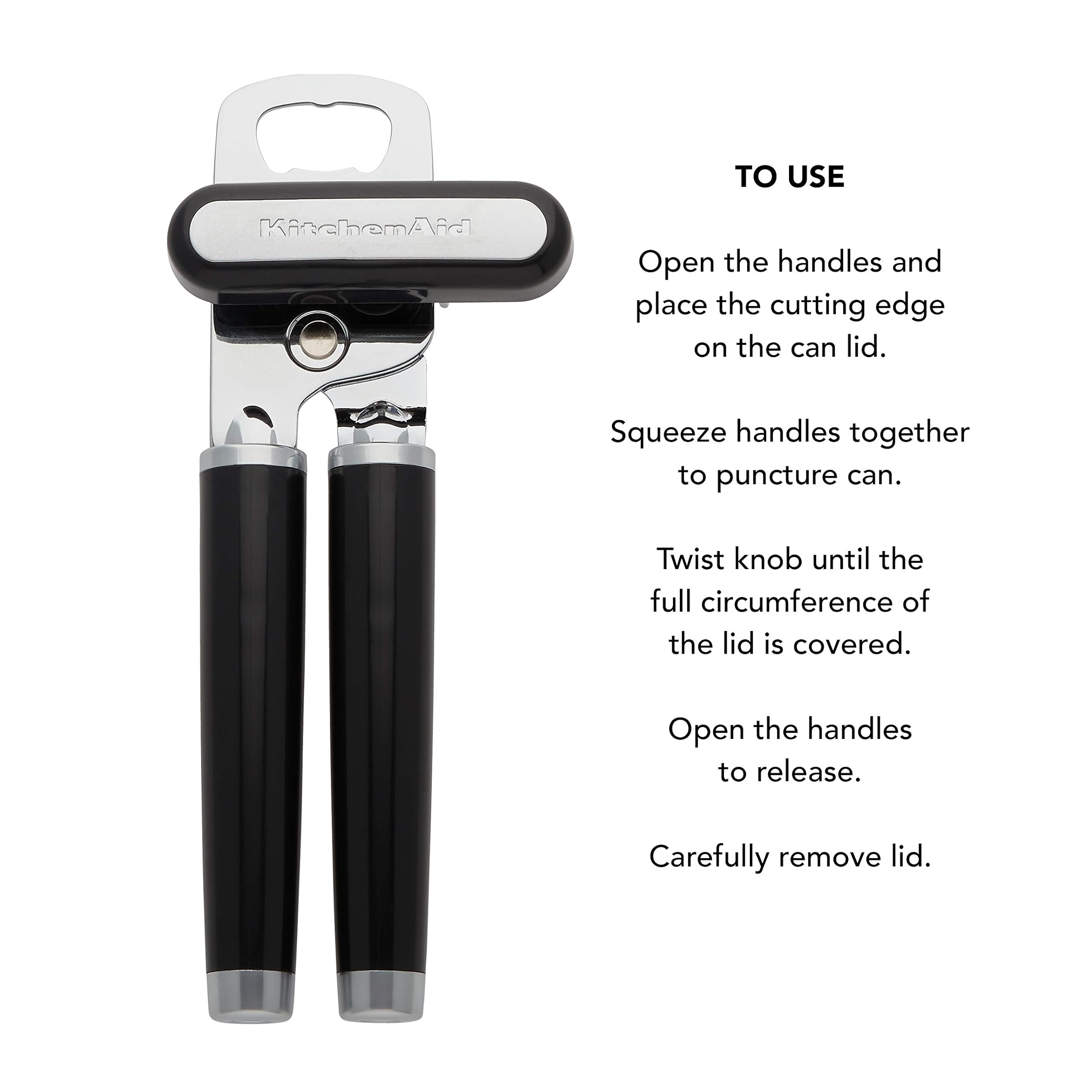 KitchenAid Classic Multi-Function Can Opener Black 2 One Size