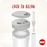 NUK Action Cup Toddler Cup 12+ Months Twist Close Leak-Proof 230ml Yellow Cat view 6