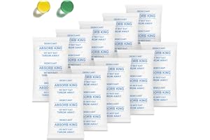 ABSORBKING Silica Gel Packets, 1 Gram 500 Packs Moisture Absorbers for Food Storage, Premium Color Indicating Desiccant Packs for Food, Seeds, Jewelry, Electronics