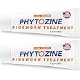 PHYTOZINE - Extra Strength Antifungal Ringworm Treatment Cream for Humans - Powerful Antifungal - Effective Adults & Kids Athlete's Foot Treatment with Tolnaftate & Natural Oils (2 Tubes, 1 oz Each)