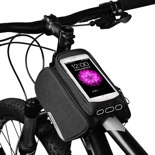 Roswheel 1,5L Fahrrad Rahmentaschen aus 300D Polyester Fahrradtasche für Mountain Bike Road Bike mit Reflektierendem Logo und