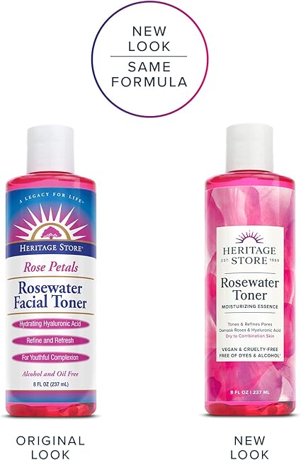 heritage store rosewater facial toner and spray