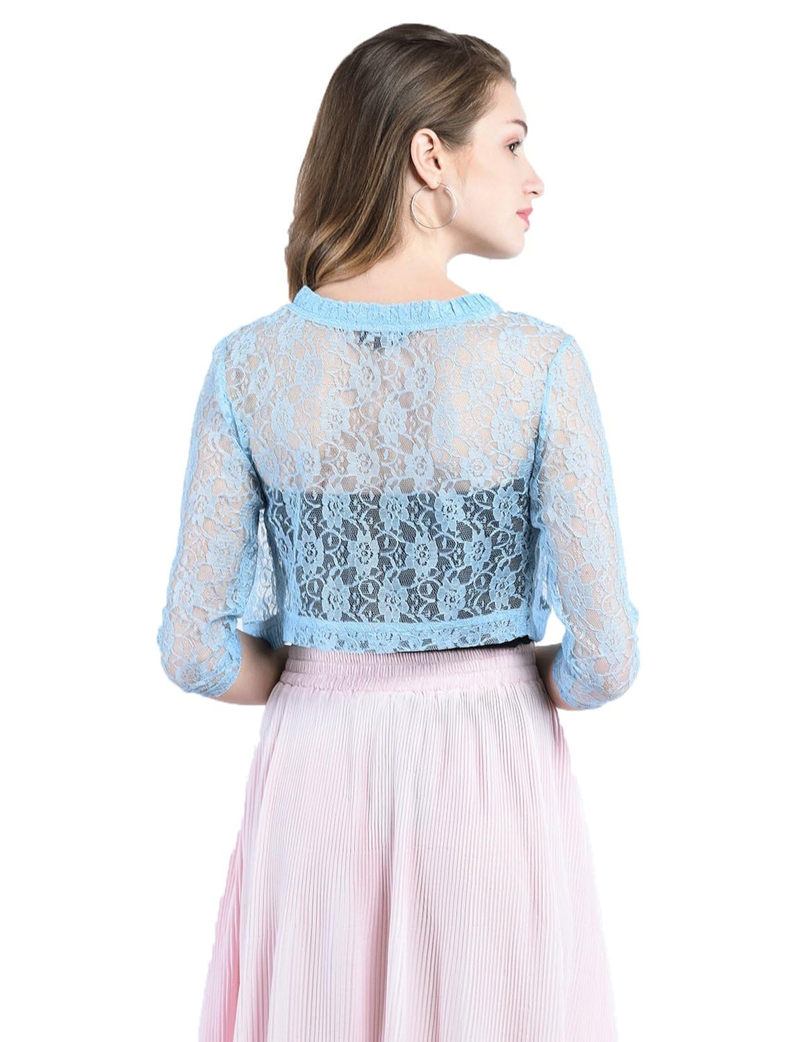 peptrends women pleated neck line shrug