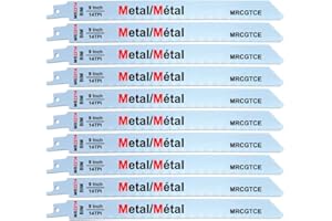 MRCGTCE 10 Piece 9” 14-TPI Thick Metal Cutting Reciprocating Saw Blades