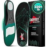 220+ lbs Plantar Fasciitis High Arch Support Insoles Men Women - Flat Feet Orthotic Inserts Standing All Day - Work Boot Shoe