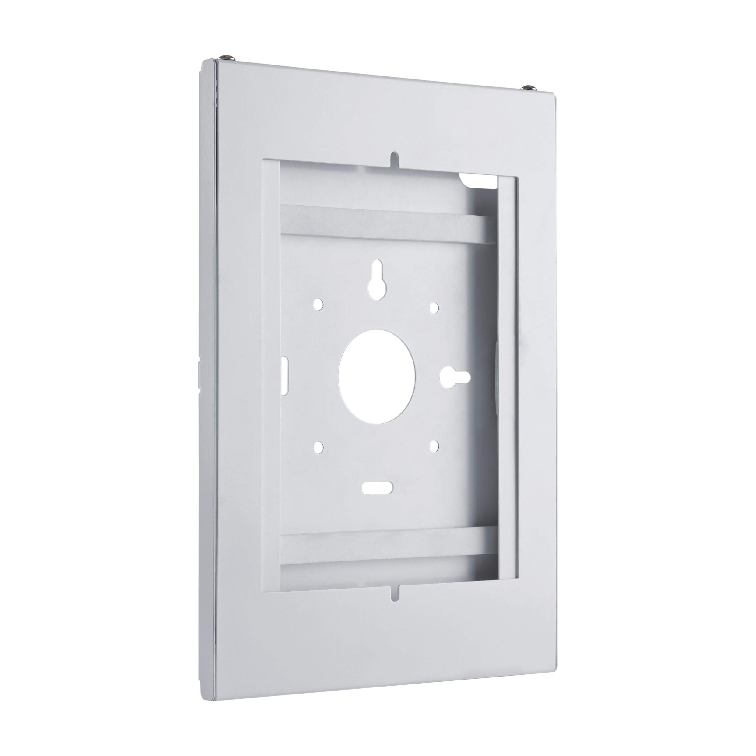 PureMounts Lockable Steel Case for Tablets for Apple iPad 9.7 Inch/iPad 10.2 Inch/iPad Pro 10.5 Inch/iPad Air 10.5 Inch Gen 3 / Samsung Tab A 10.1 Inch 2019, White