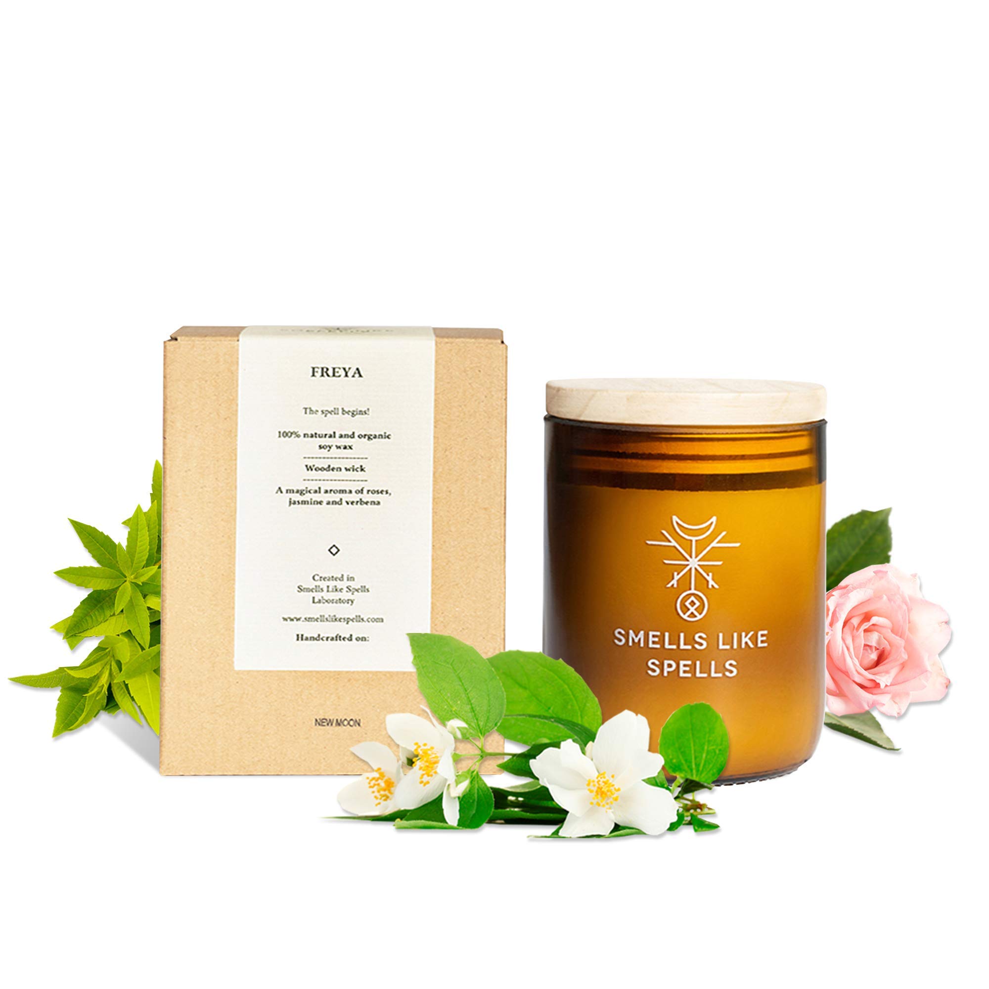 Scented candle in a glass - Made from soy wax for aromatherapy - Natural handmade gift for birthday, Valentine's Day, Christmas - Aroma Candle - Soy candle with a magical scent for relaxation