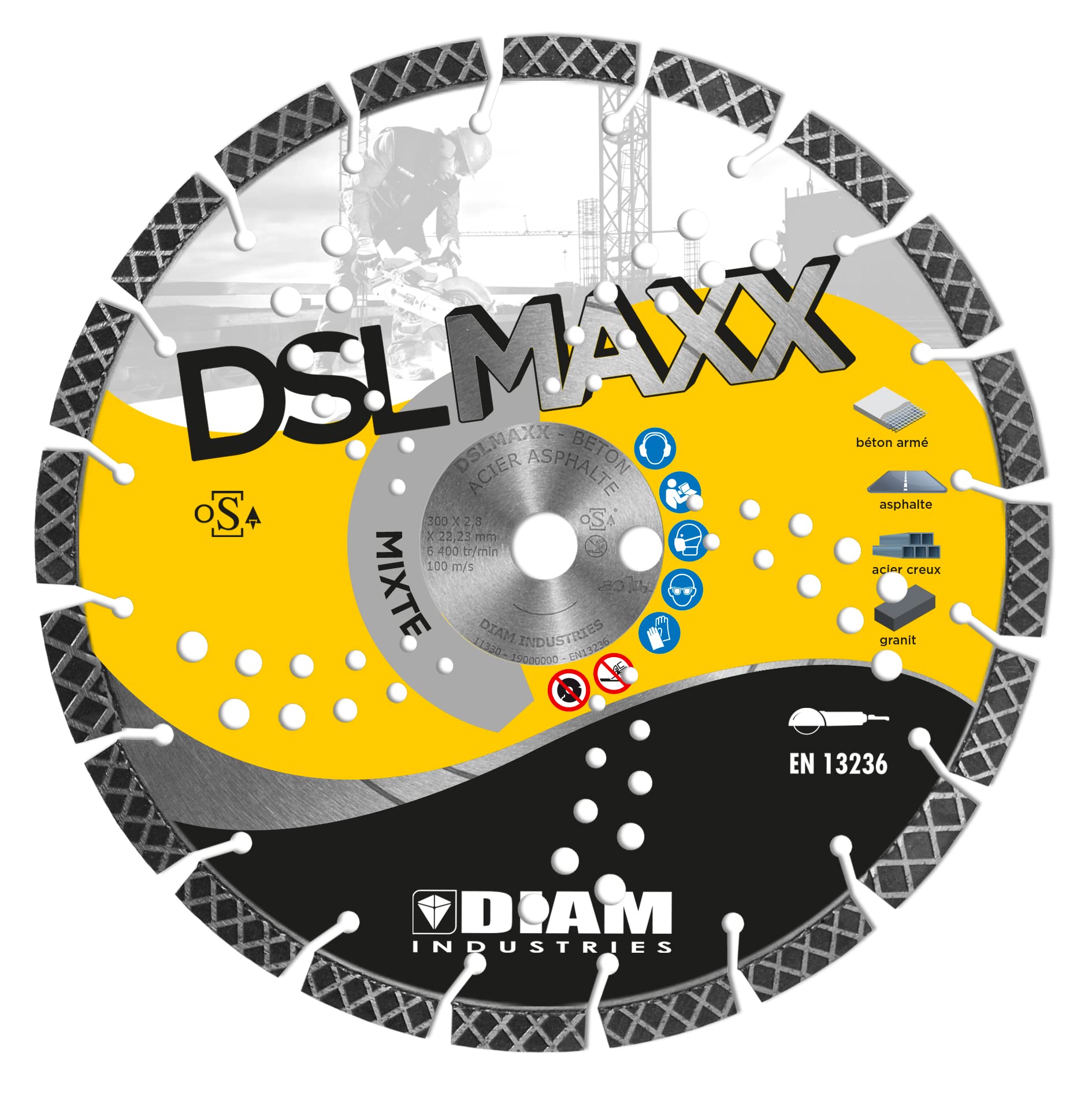 Diam Industries DSLMAXX Ultra-High Efficiency Diamond Disc - Model: DSLMAXX