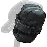 Topeak Elementa Seatbag, Black, M &ndash; Compact 0.5 L Under-Saddle Bike Bag with Anti-Slip Fabric, Hook-and-Loop Fastening, and 1000D Polyester Build for Inner Tube, Tire Levers, Mini Tool Storage