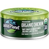 Wild Planet Premium Organic Chicken Breast &amp; Sea Salt, 5 Oz Can, 1 Pack | No Liquid Added. Skinless and Boneless 100% Roasted Chicken Breast. Free Range, Gluten Free, Keto &amp; Paleo Friendly
