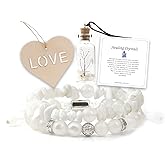 GDLKPYHS 2Pcs Bracelets for Women Men - Bead Bracelets Crystals and Healing Stones Handmade Natural Gemstone Jewelry Unique Gifts for Men Women