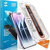 SMARTDEVIL 2 Pack Screen Protector for iPhone 14 Pro | 9H Hardness Military Grade Shatterproof HD Clear Tempered Glass, Easy to Install, Auto Bubble-Free and Dust-Free Box