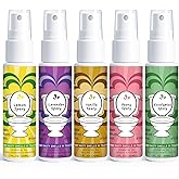 Travel Size Toilet Spray, Air Freshener Spray for Bathroom Deodorizer, Travel Essentials Variety - Lemon, Lavender, Vanilla, Peony, Eucalyptus