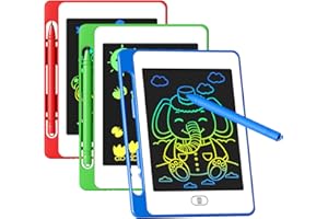 OMXDG 3 Pack LCD Writing Tablet for Kids, 6.5 Inch Colorful Doodle Board Drawing Tablet, Erasable Reusable Electronic Drawing Pads, Educational Learning Toys Birthday Gifts for Girls Boys Age 3 4 5 6 7 8