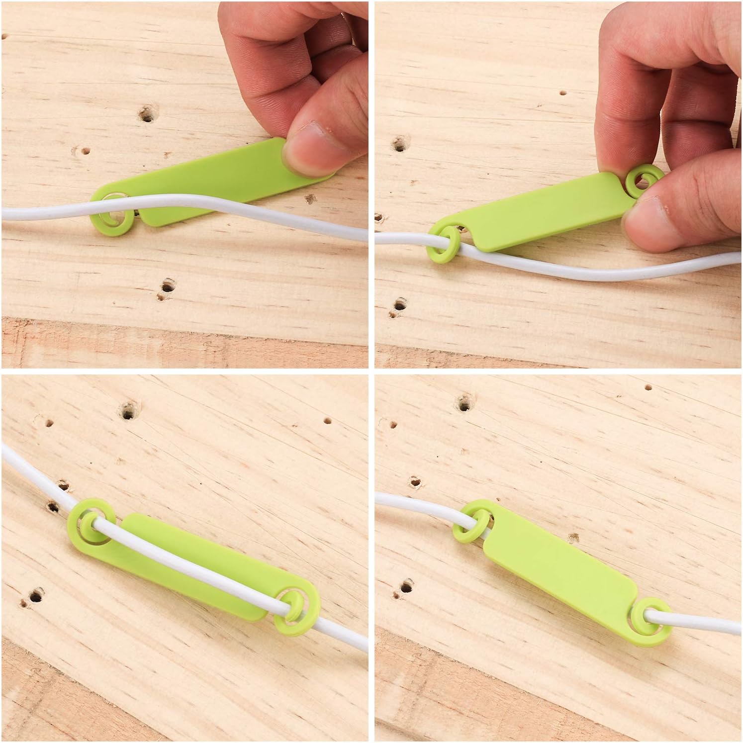 50 Pcs Cable Identification Tags, Multicolored Cable Labels Tags for