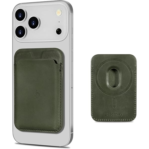 Amazon.com: Bullstrap Premium Leather MagSafe Wallet Compatible